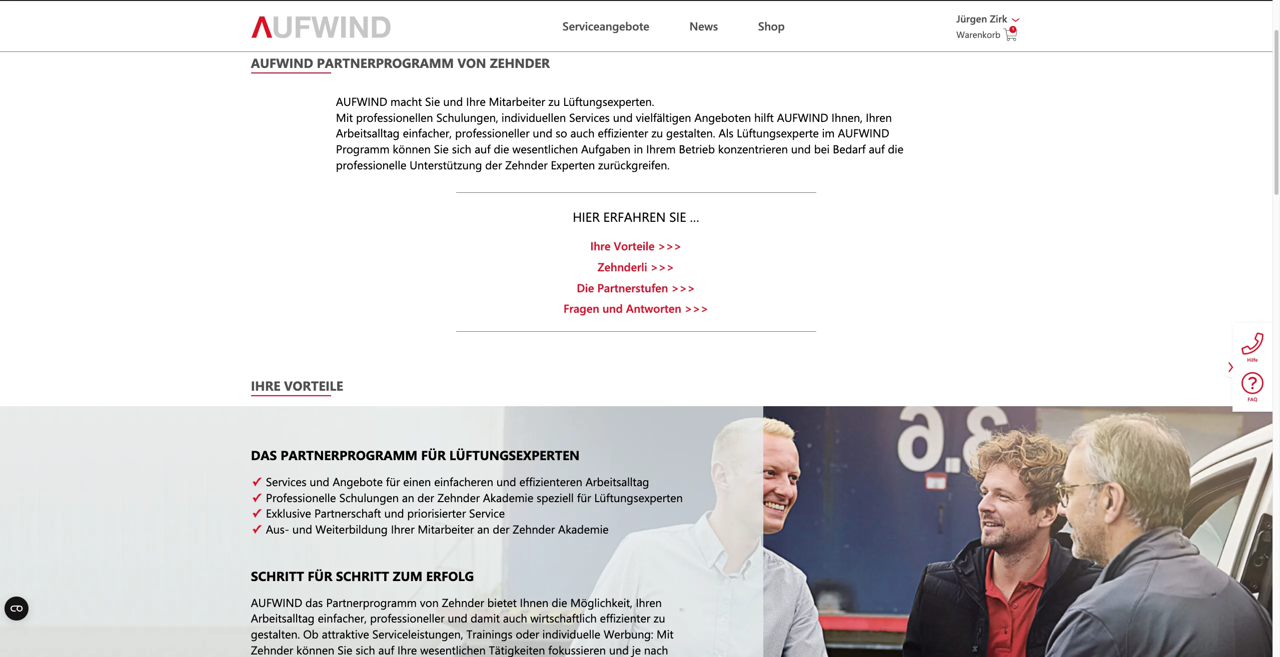AUFWIND-Partnerprogramm Übersicht